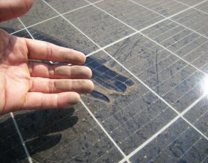 Dirty Dusty Solar Panel